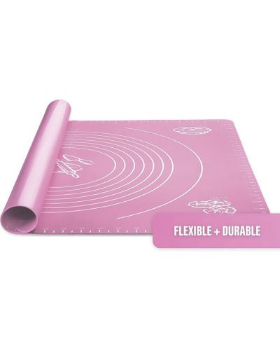 Silikonska podloga za miješenje Morello - Light Pink, 50 х 40 cm, ružičasta - 4