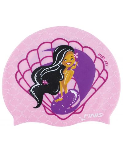 Silikonska kapa za plivanje Finis - Sirena, ružičasta - 1