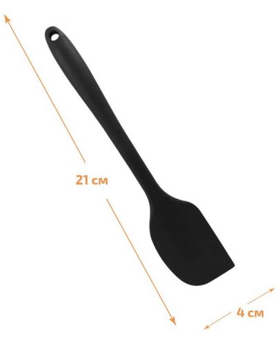 Silikonska lopatica Elekom - EK-2112, 21 cm, crna - 2