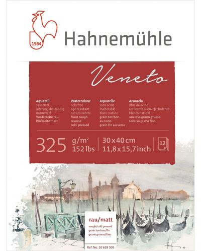 Blok za crtanje za akvarel Hahnemuhle Veneto - 30 x 40 cm, 12 listova - 1