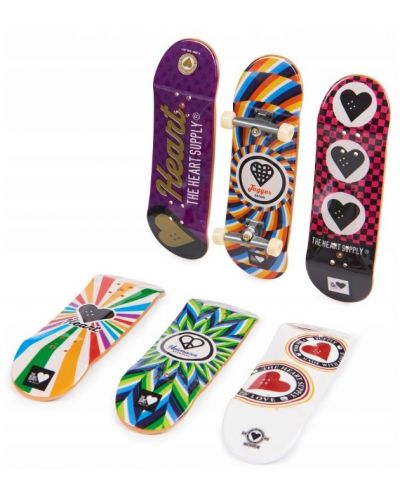 Skateboard za prste Spin Master - Tech Deck, The Heart supply, 6 komada - 2