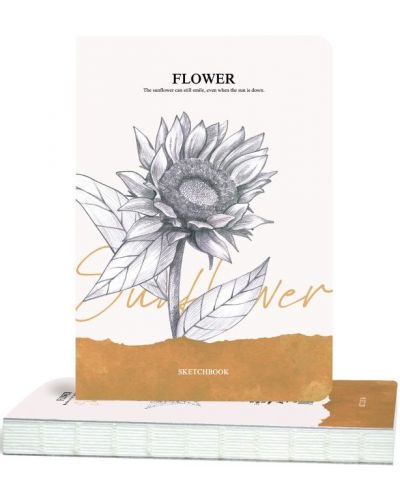 Blok za crtanje Drasca Flower - Suncokret, 80 listova - 1