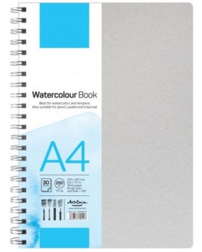 Blok za crtanje Drasca - Watercolour book 250g, 30 listova, А4 - 1