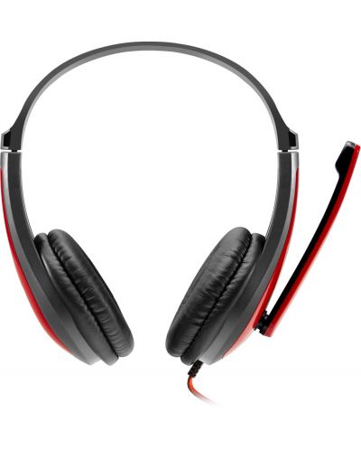 Slušalice s mikrofonom Canyon - HSC-1, crvene - 3