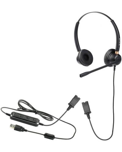 Slušalice s mikrofonom Tellur - Voice 520N, crne - 2