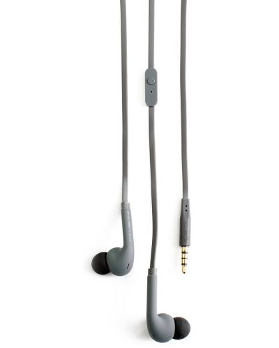 Slušalice s mikrofonom Boompods - Bassline, sive - 1
