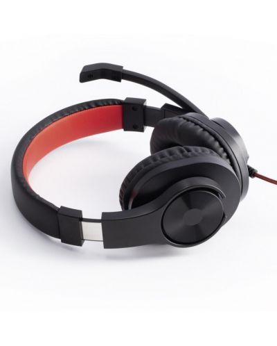 Slušalice s mikrofonom Hama - HS-USB400, crno/crvene - 2