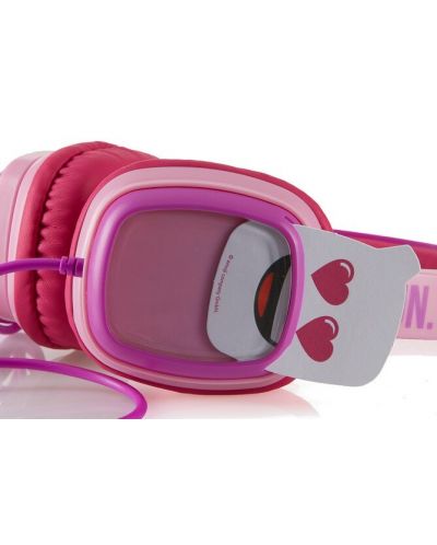 Dječje slušalice s mikrofonom Emoji - Flip n Switch, ružičasto/ljubičaste - 2