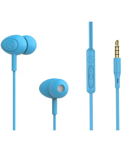 Slušalice s mikrofonom Tellur - Basic Gamma, plave - 1