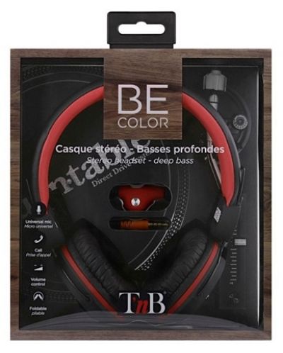 Slušalice s mikrofonom TNB - Be color, On-ear, crno/crvene - 3