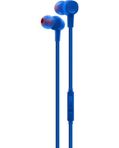 Slušalice s mikrofonom Maxell - SIN-8 Solid + Okinava, plave - 1
