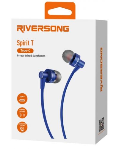 Slušalice s mikrofonom Riversong - Spirit T, plave - 4
