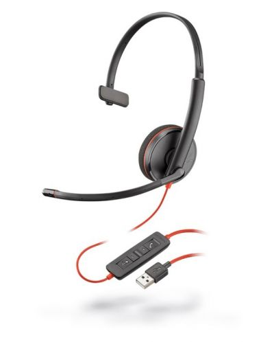 Slušalice s mikrofonom Plantronics - Blackwire C3210 - C3210, crne - 1