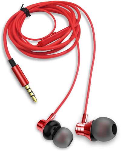 Slušalice s mikrofonom Aiwa - ESTM-50RD, crvene - 2