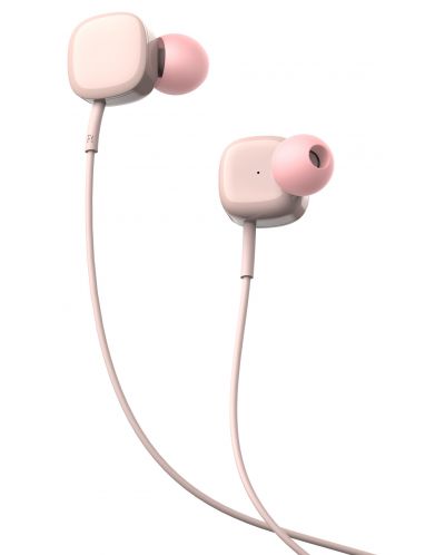 Slušalice s mikrofonom Tellur - Sigma, ružičaste - 1