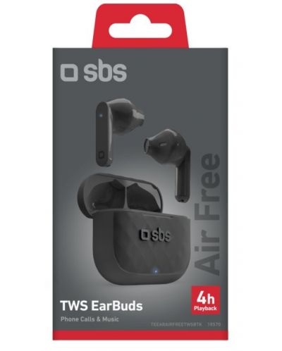 Slušalice s mikrofonom SBS - Air Free, TWS, crne - 6
