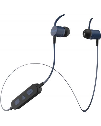 Bežične slušalice s mikrofonom Maxell - BT100, plave/crne - 1