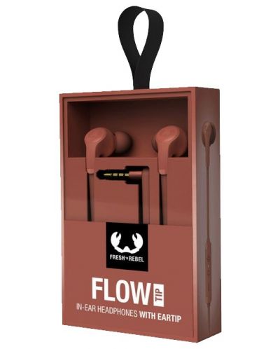 Slušalice s mikrofonom Fresh N Rebel - Flow Tip, Safari Red - 3