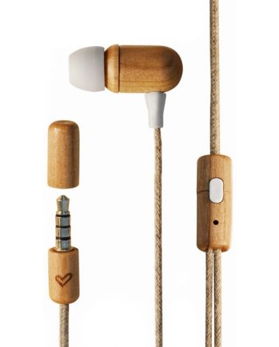 Slušalice s mikrofonom Energy Sistem - Eco Cherry Wood, smeđe - 1