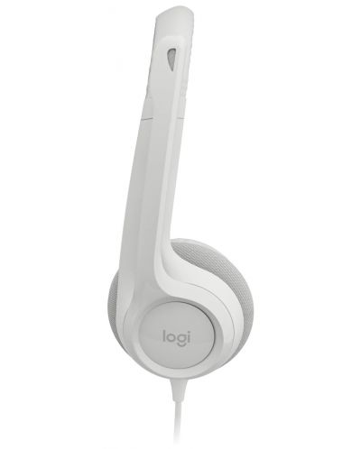 Slušalice s mikrofonom Logitech - H390, bijele - 3