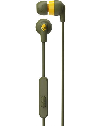 Slušalice s mikrofonom Skullcandy - INKD + W/MIC 1, moss/olive - 2