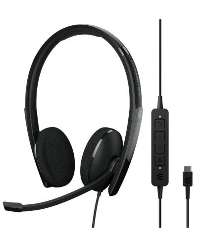 Slušalice EPOS I Sennheiser - ADAPT 160 USB-C Duo HD NC USB, crnе - 1