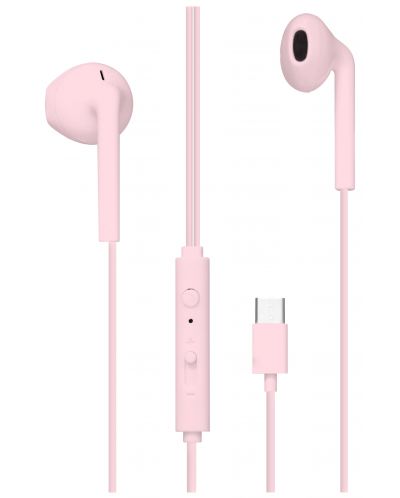 Slušalice s mikrofonom T'nB - C-Buds, ružičaste - 1