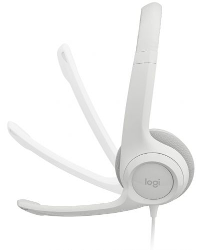 Slušalice s mikrofonom Logitech - H390, bijele - 4