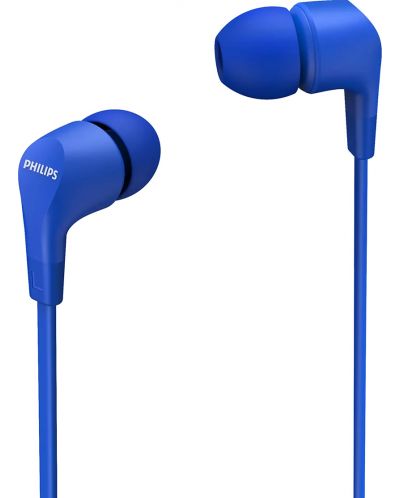 Slušalice s mikrofonom Philips - TAE1105BL, plave - 1