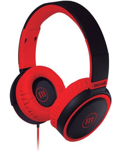Slušalice s mikrofonom Maxell - B52, crvene/crne - 1