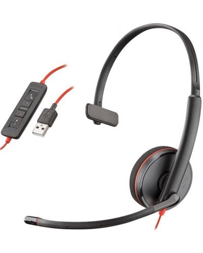 Slušalice s mikrofonom Plantronics - Blackwire C3210 - C3210, crne - 2