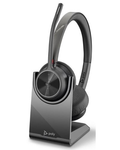 Slušalice s mikrofonom Poly - Voyager 4320 MS UC Stereo, USB-A, crne - 1