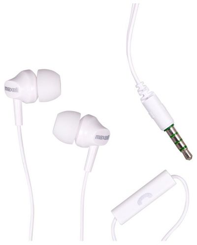 Slušalice s mikrofonom Maxell - EB-875, bijele - 2
