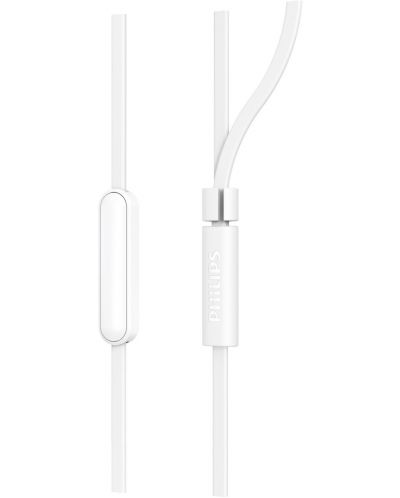 Slušalice s mikrofonom Philips - TAE1105WT, bijele - 3