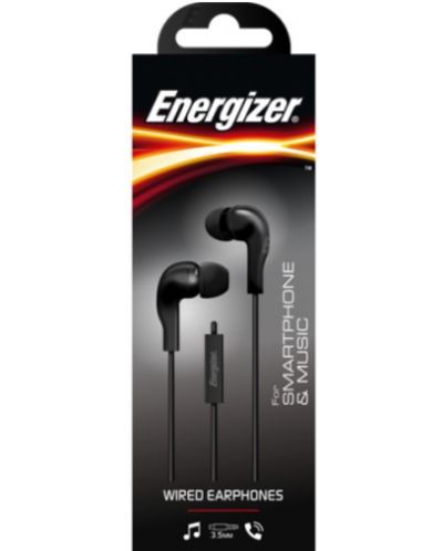 Slušalice s mikrofonom Energizer - CIA5, crne - 2