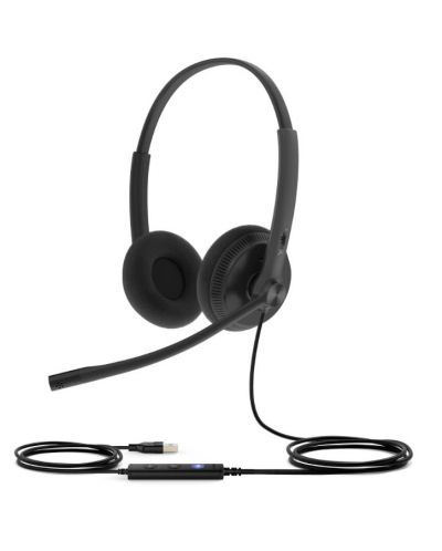 Slušalice s mikrofonom Yealink - UH34 Lite, MS, USB-A, crne - 1