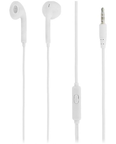 Slušalice s mikrofonom Tellur - Fly, bijele - 1