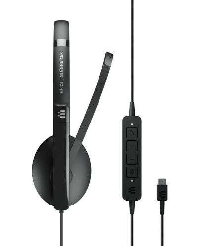 Slušalice s mikrofonom Sennheiser - EPOS SC 130, USB-C, crne - 4