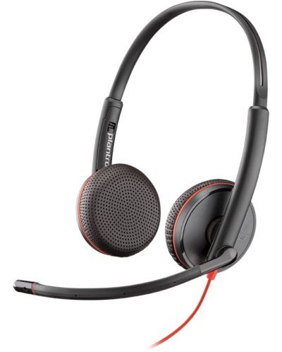Slušalice s mikrofonom Plantronics - Blackwire C3225 USB-A, crne - 2