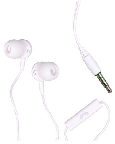 Slušalice s mikrofonom Maxell - EB-875, bijele - 1
