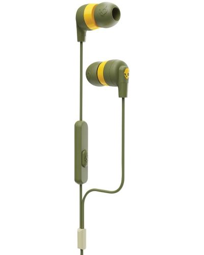 Slušalice s mikrofonom Skullcandy - INKD + W/MIC 1, moss/olive - 1