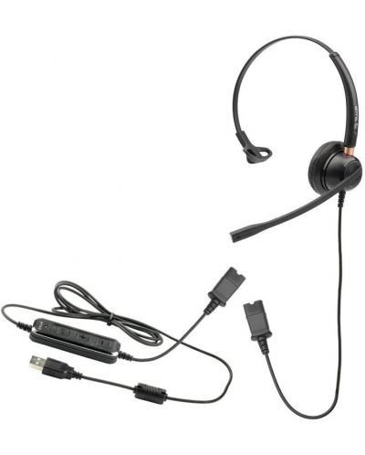 Slušalice s mikrofonom Tellur - Voice 510N Mono, crne - 2