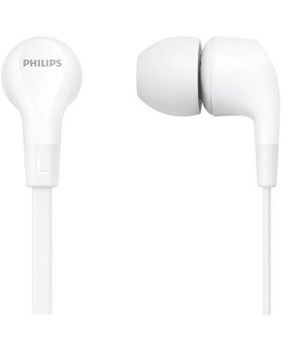 Slušalice s mikrofonom Philips - TAE1105WT, bijele - 2