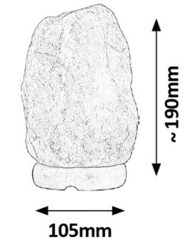 Lampa od soli Rabalux - Rock 4120, 15 W, 19 x 10.5 cm - 5