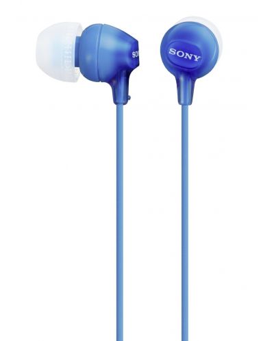Slušalice s mikrofonom Sonny MDR-EX15AP - plave - 3
