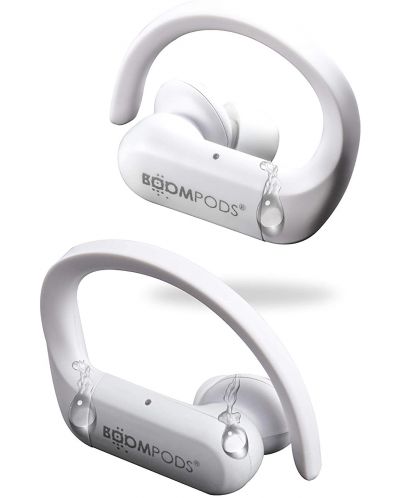 Sportske slušalice s mikrofonom Boompods - Sportpods, TWS, bijele - 2