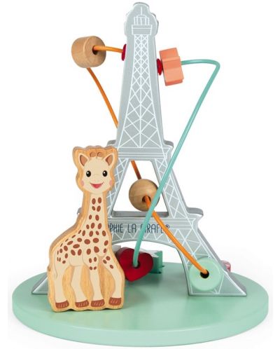 Spirala s perlama Janod -  Žirafa Sofie i Eiffelov toranj - 3