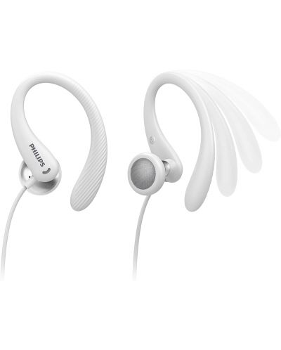 Sportske slušalice s mikrofonom Philips - TAA1105WT, bijele - 3
