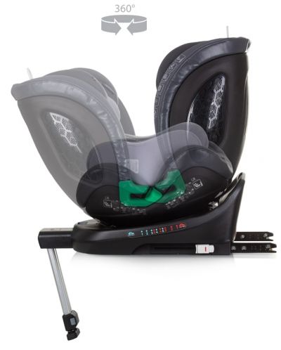 Autosjedalica Chipolino - Maximus, 360°, I-Size, IsoFix, 40-150 cm, granit - 7