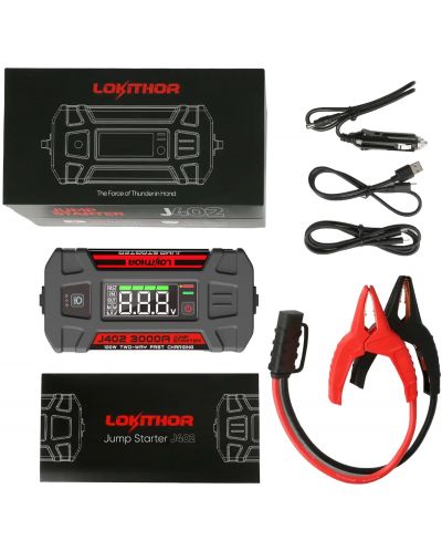 Pojačivač elektropokretača Lokithor - J402, 3000А/12V/LiPo-baterija - 3